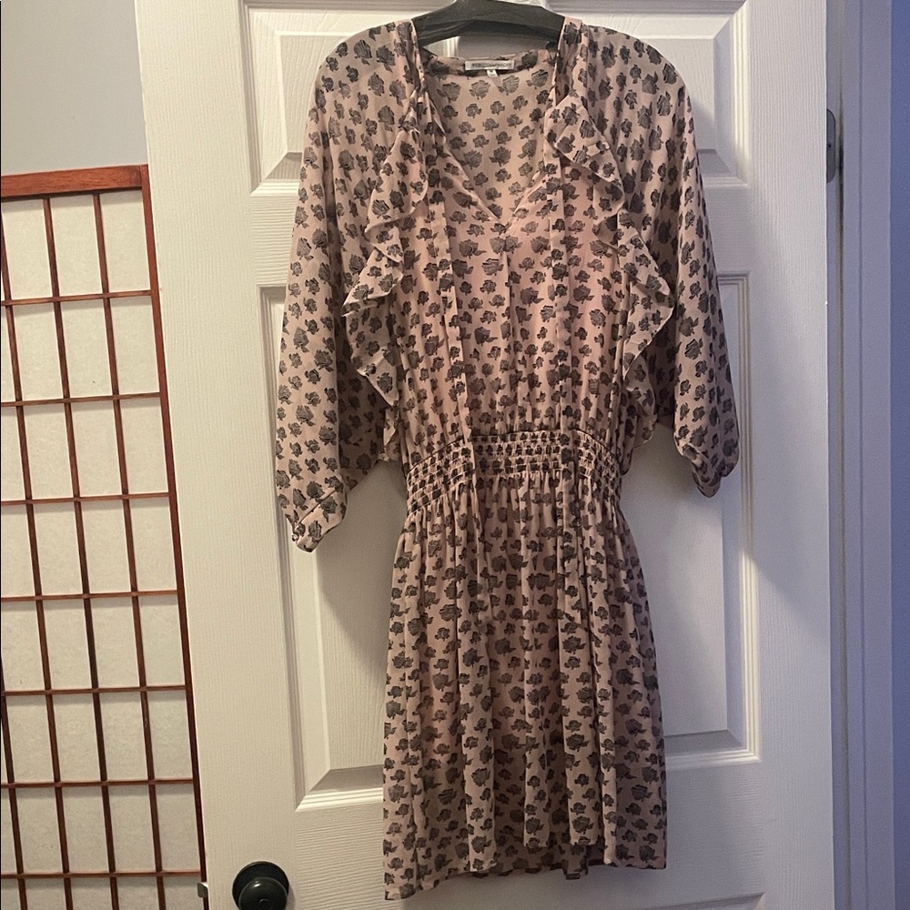 Floral Ruffle Dress in Pink